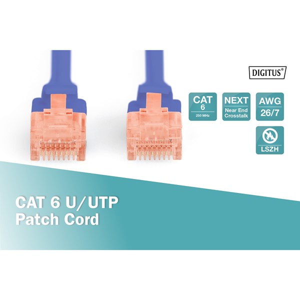 resimler/genel/DIGITUS 10m CAT6 Utp DK-1617-100/B Mavi Patch Kablo