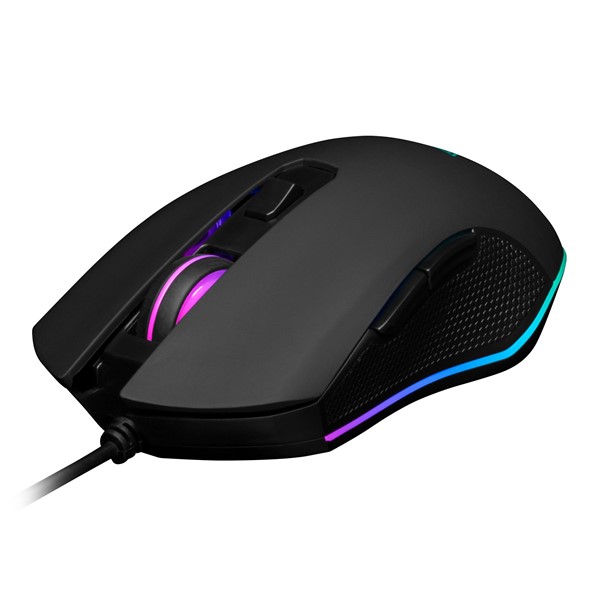 GAMDIAS AURA GS2, Çok Renkli Aydınlatma, USB Kablolu, 6 Tuşlu, Gaming Mouse, 3600DPI, Siyah	