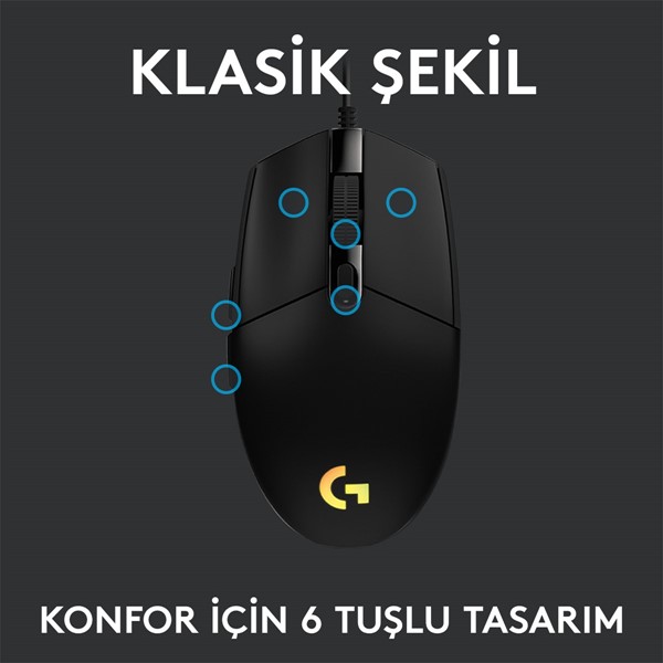 resimler/genel/Logitech G G102 Lıghtsync Oyuncu Mouse 910-005823