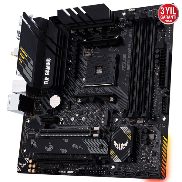 resimler/genel/ASUS TUF B550M-PLUS GAMING WIFI II DDR4 HDMI DP PCIe 16X v4.0 AM4 mATX