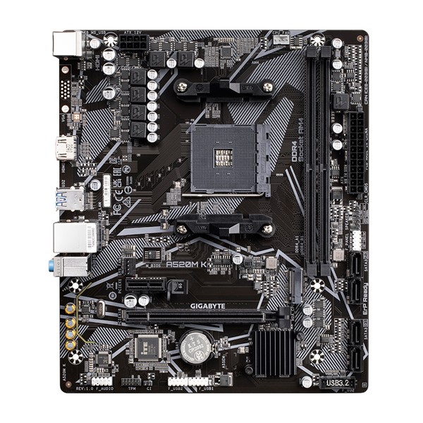 resimler/genel/GIGABYTE A520M K v2 DDR4 HDMI PCIe 16X v3.0 AM4 mATX