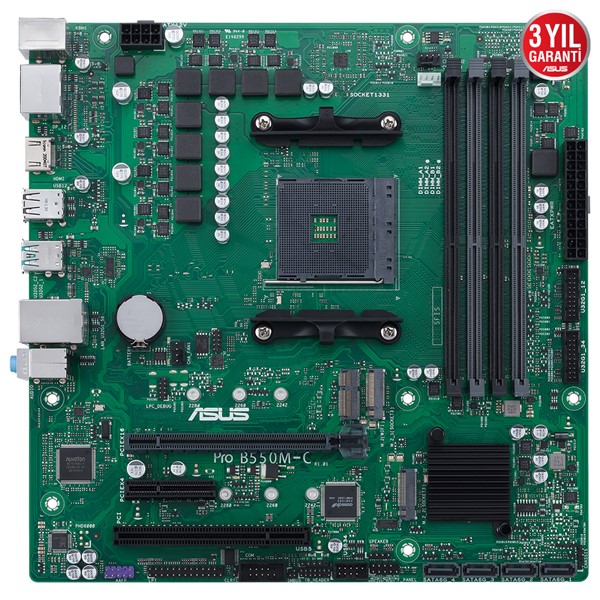 resimler/genel/ASUS PRO B550M-C/CSM DDR4 M2 PCIe NVME HDMI DVI PCIe 16X v4.0 AM4 mATX