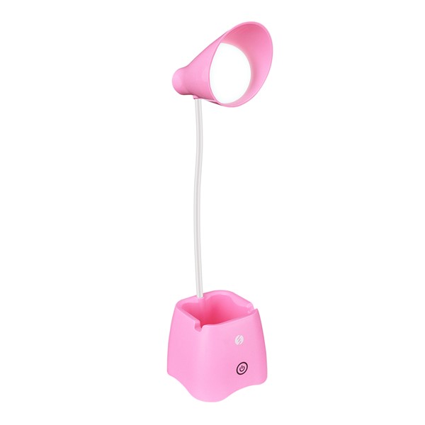 resimler/genel/S-link SL-M9052 Pembe 14 Ledli 3V 500mAh Kalemlikli Masa Lambası