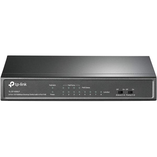 resimler/genel/TP-LINK 8-PORT 41W 4-PORT POE TL-SF1008LP 10/100 YÖNETİLEMEZ POE SWITCH