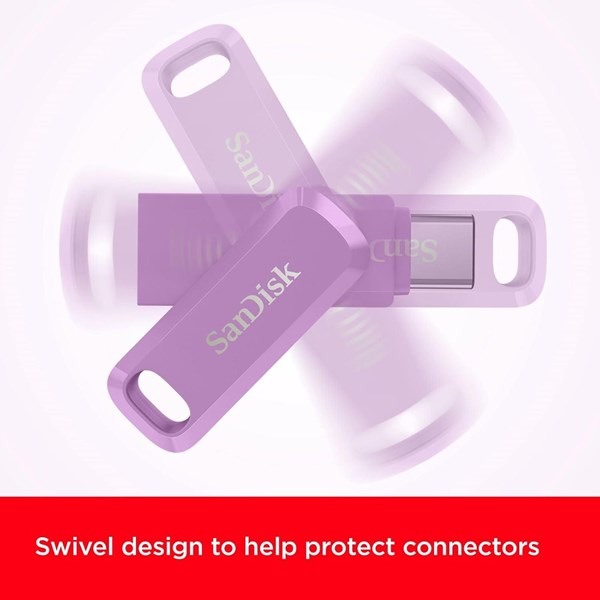 resimler/genel/SANDISK 256GB ULTRA DUAL DRIVE GO SDDDC3-256G-G46L TYPEC USB BELLEK LAVENDER