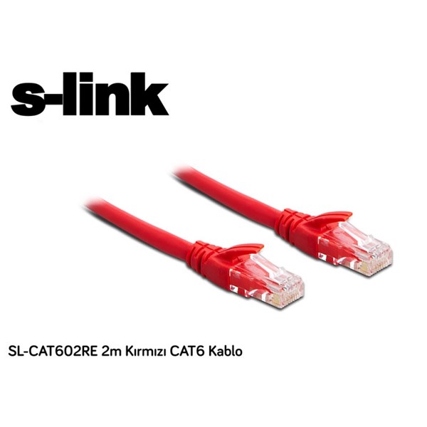 resimler/genel/S-link SL-CAT602RE 2m Kırmızı CAT6 Patch Kablo