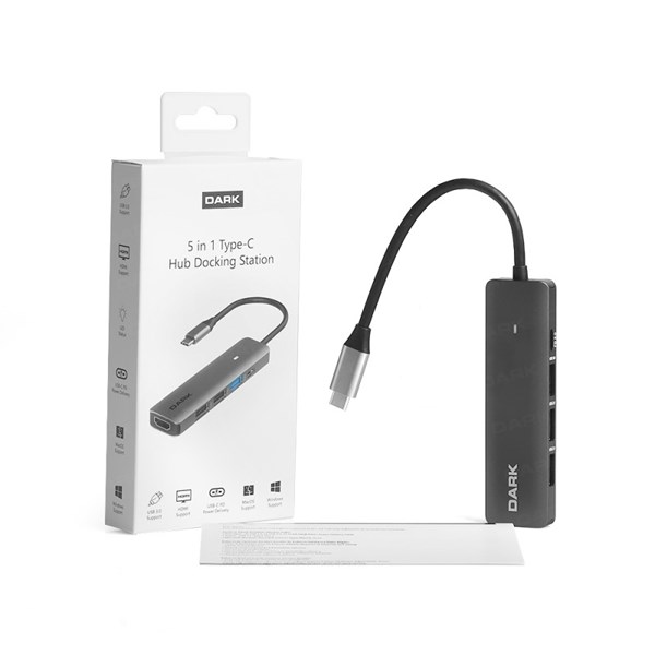 resimler/genel/DARK DK-AC-U31X41 Type-C & USB 3.0 Dönüştürücü Çevirici HUB