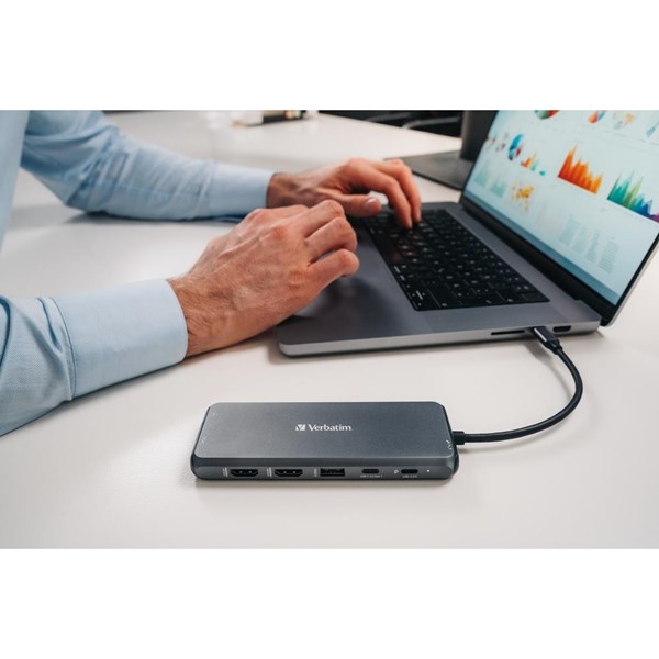 resimler/genel/VERBATIM 14port CMH-14 USB-C Pro Çok Bağlantı Noktalı Dock