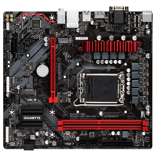 resimler/genel/GIGABYTE B660M GAMING DDR4 HDMI DP PCIe 16X v4.0 1700p mATX