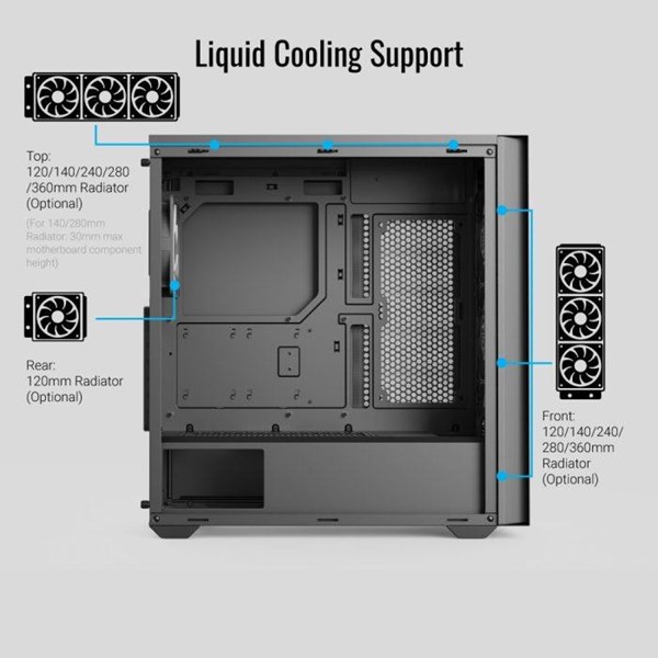 AEROCOOL D502A GAMING MID-TOWER PC KASASI
