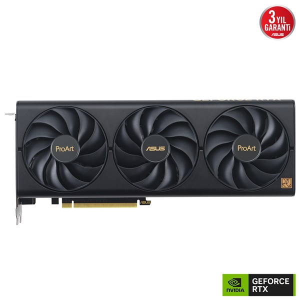resimler/genel/ASUS RTX4060TI 16GB PROART RTX4060TI-O16G GDDR6 128bit HDMI DP PCIe 16X v4.0	