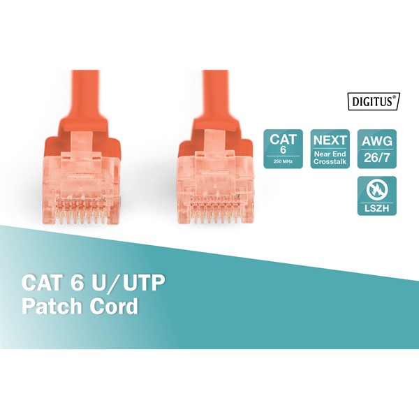 resimler/genel/DIGITUS 10m CAT6 Utp DK-1617-100/R Kırmızı Patch Kablo