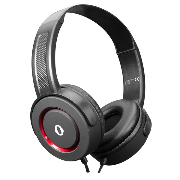 resimler/genel/Snopy SN-401 DISCOVER Kırmızı Güçlendirilmiş Bass Etkili Mikrofonlu Kulaklık
