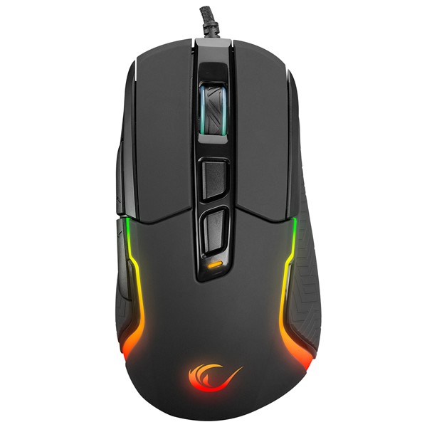 resimler/genel/Rampage SMX-R68 FALCON-X Usb Siyah 6400 dpi RGB Ledli Gaming Oyuncu Mouse