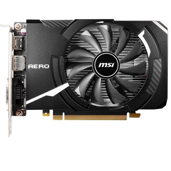 resimler/genel/MSI GTX1650 4GB AERO ITX GDDR6 128bit HDMI DVI DP PCIe 16X v3.0