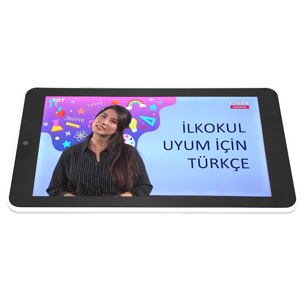 resimler/genel/Everest EVERPAD DC-8015 EBA Beyaz Wifi+BT4.0 Çift Kamera 1024*600 TN 2GB 1.0Ghz 2G+16GB 7''Android 10.0 GO GMS