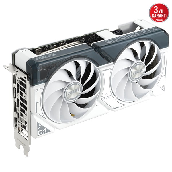 resimler/genel/ASUS RTX4060 8GB DUAL RTX4060-O8G-WHITE GDDR6 128bit HDMI DP PCIe 16X v4.0