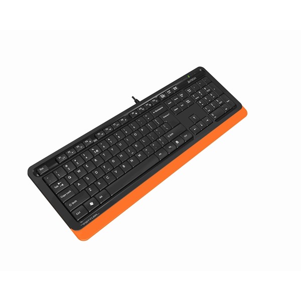 resimler/genel/A4 TECH FK10 USB Q Trk Siyah/Turuncu Multimedya Klavye