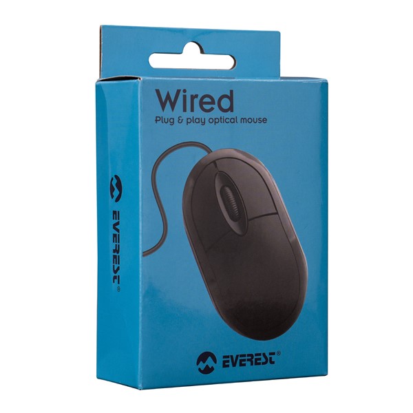 resimler/genel/Everest SM-385 Usb Siyah 1200dpi Optik Mouse
