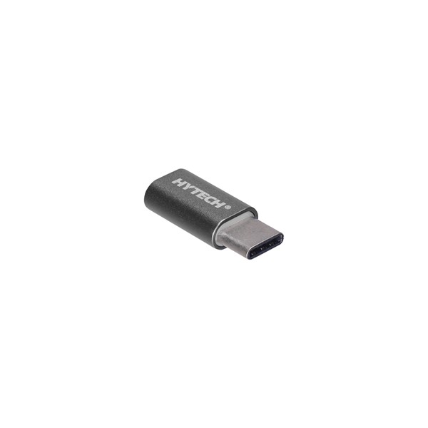 resimler/genel/Hytech HY-XO30 Gümüş MicroUSB 5pin F to Type C M Metal Gövdeli Çevirici