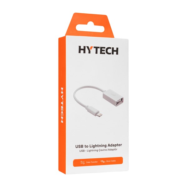 resimler/genel/Hytech HY-XO48 Beyaz USB F to Lightning 10cm kablolu OTG Çevirici