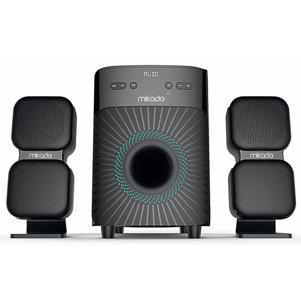 resimler/genel/Mikado MD-360BT 2+1 38W BT/AUX/USB/FM/LED Ekran Multimedia Speaker