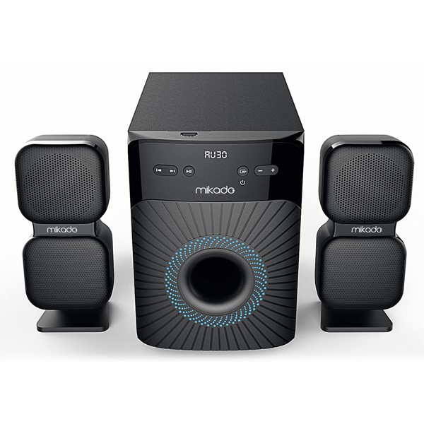 resimler/genel/Mikado MD-360BT 2+1 38W BT/AUX/USB/FM/LED Ekran Multimedia Speaker