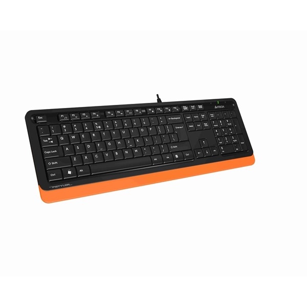 resimler/genel/A4 TECH FK10 USB Q Trk Siyah/Turuncu Multimedya Klavye