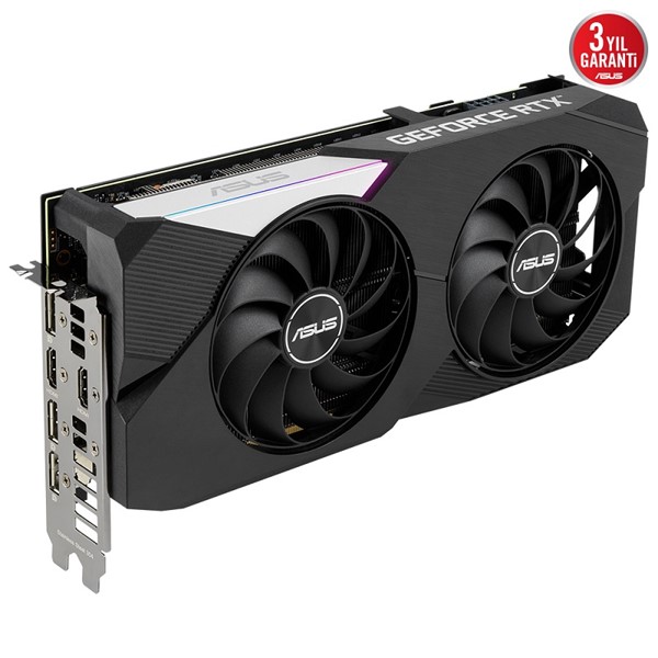 resimler/genel/ASUS RTX3060TI 8GB DUAL RTX3060TI-O8G-V2 GDDR6 256bit HDMI DP PCIe 16X v4.0