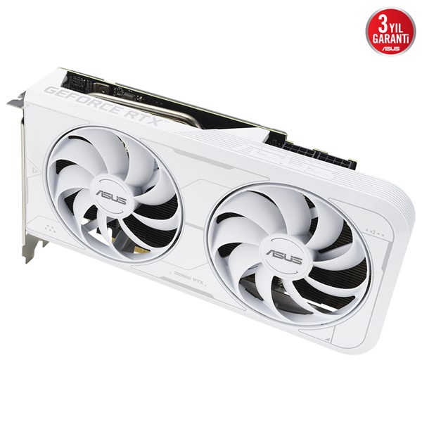 resimler/genel/ASUS RTX3060TI 8GB DUAL RTX3060TI-O8GD6X WHITE GDDR6X 256 Bit HDMI DP PCIe 16X v4.0