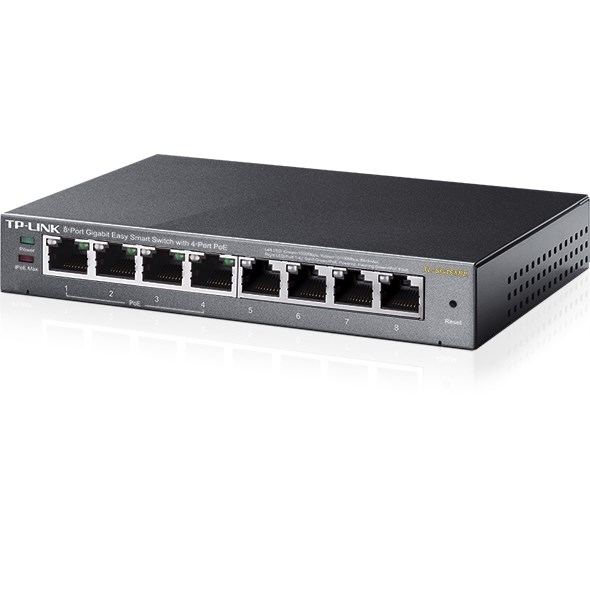 resimler/genel/TP-LINK 8port TL-SG108PE 55w 4port PoE Yönetilebilir Switch