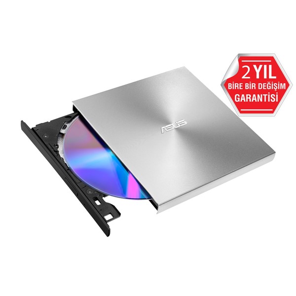 resimler/genel/Asus Zendrive-U9m Sdrw-08U9m-U Harici İnce Dvd Yazıcı  M-Disc  Usb Type-C Ve Usb 2.0 Destekli  Gümüş