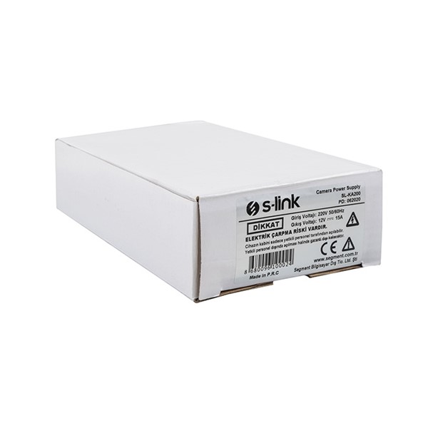 resimler/genel/S-LINK 12v 15amper SL-KA200 195w Metal CCTV Adaptör