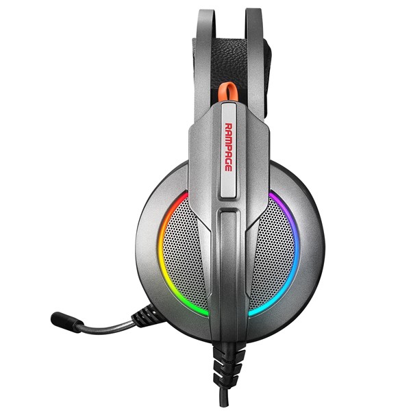 resimler/genel/Rampage RM-K6 STARK PLUS USB 7.1 Double RGB Efektli Metalik Gri Surround Gaming Oyuncu Mikrofonlu Kulaklık