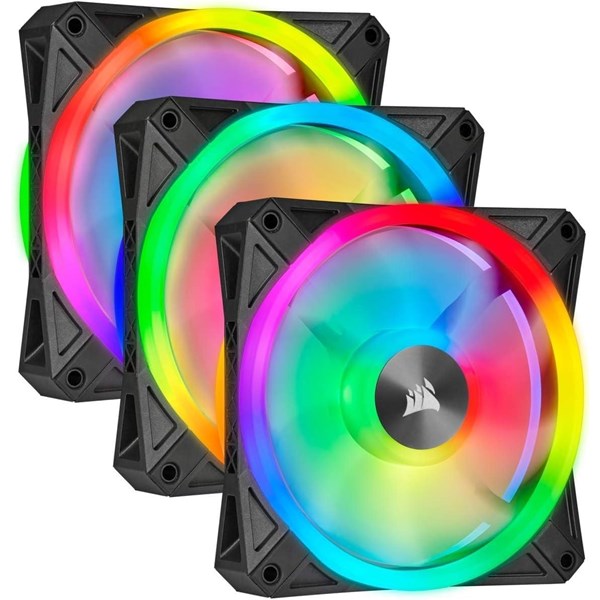 resimler/genel/CORSAIR QL120-3 CO-9050098-Ww 12CM RGB KASA FANI+KONTROL ÜNİTESİ 3-lü paket