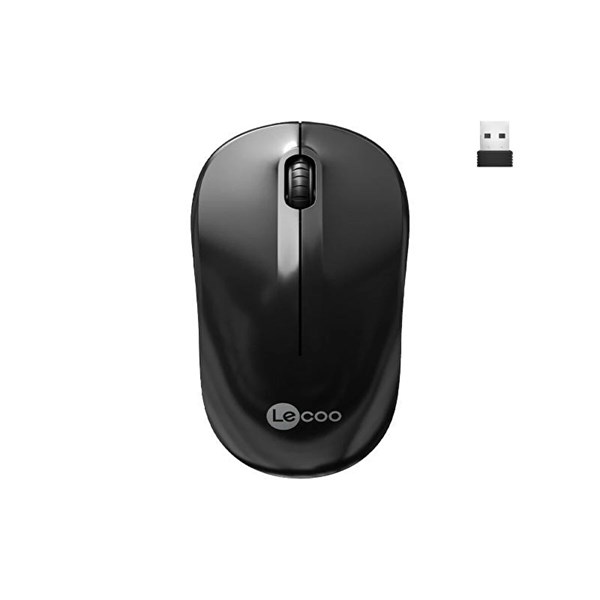 resimler/genel/LENOVO LECOO Ws206 Kablosuz 1600dpi Optic Siyah Mouse