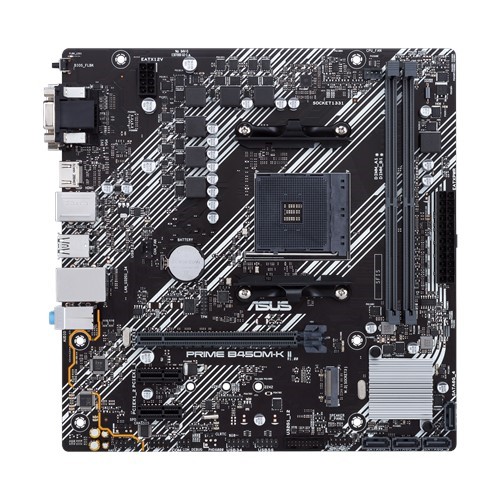 resimler/genel/ASUS PRIME B450M-K II DDR4 M2 PCIe NVME DVI PCIe 16X v3.0 AM4 mATX