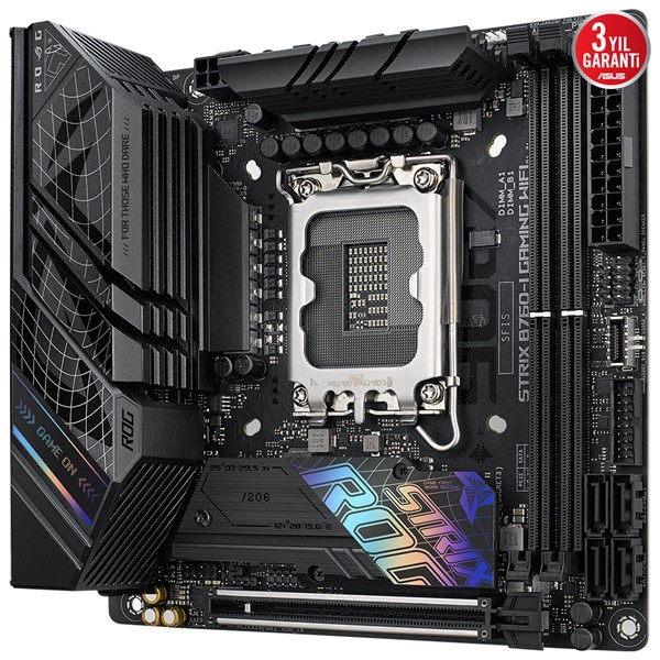 ASUS ROG STRIX B760-I GAMING WIFI-6E DDR5 HDMI-DP PCIE 4.0 1700P mITX