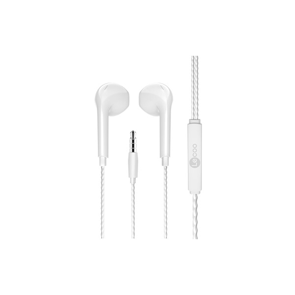 resimler/genel/LENOVO LECOO EH104W Stereo 3.5mm Jack Beyaz Kulak İçi Mikrofonlu Kulaklık