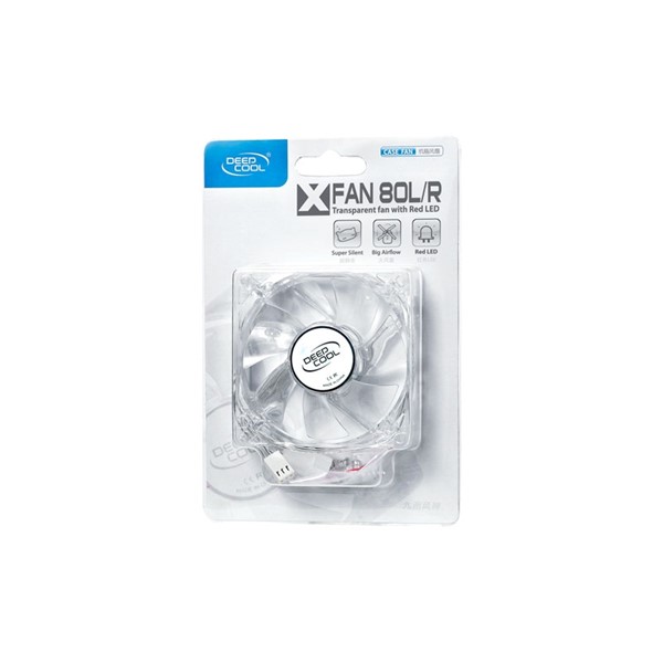 resimler/genel/DEEPCOOL Xfan 80L/R Kırmızı Ledlı Kasa Fanı 80Mm