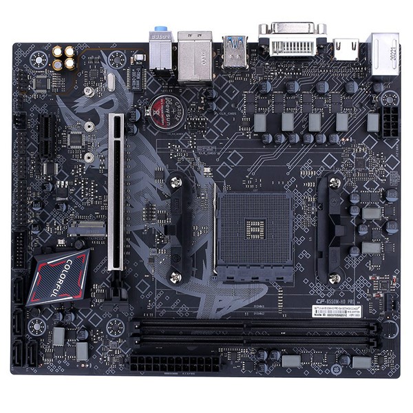 resimler/genel/COLORFUL BATTLE-AX B550M-HD PRO V14 DDR4 HDMI DVI PCIe 16X v4.0 AM4 mATX