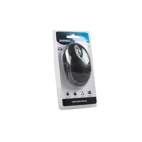 resimler/genel/Everest KM-6809 Usb Siyah Mavi Işıklı Optik Mouse
