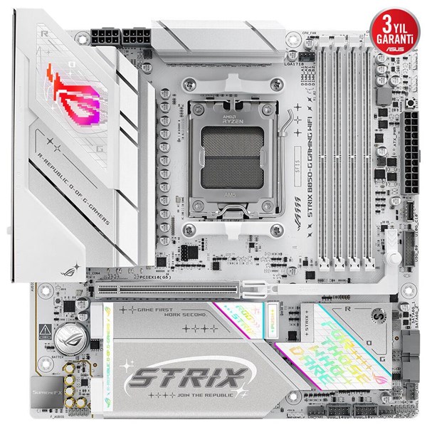 resimler/genel/ASUS ROG STRIX B850-G GAMING WIFI7 DDR5 HDMI-DP TYPEC PCIE 5.0 AM5 MATX BEYAZ