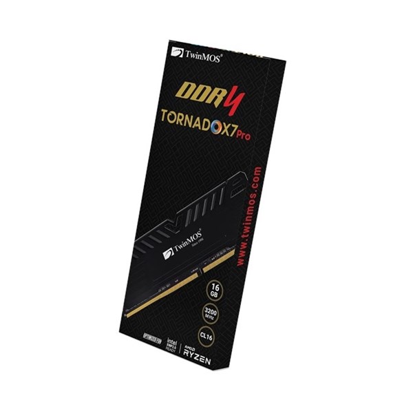 TWINMOS 16GB DDR4 3200MHZ PC RAM TORNADO X7 PRO TMD416GB3200D16BKX7P	
