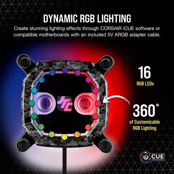 resimler/genel/CORSAIR CX-9010020-Ww Hydro X Serisi XC8 RGB PRO CPU Su Bloğu JayzTwoCents Sürümü (1700/1200/AM4)