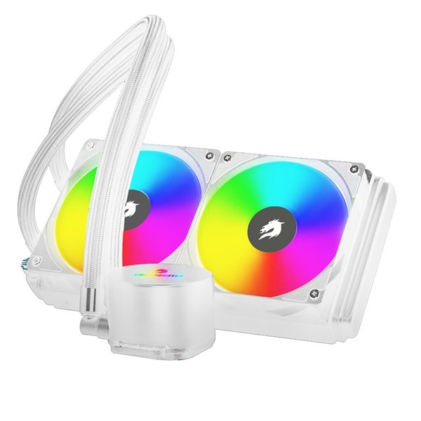 resimler/genel/GAMEBOOSTER 240mm TITAN GB-LCS-SC240-W Rainbow Sıvı Soğutmalı AM5-1700p İşlemci Fanı	 Beyaz