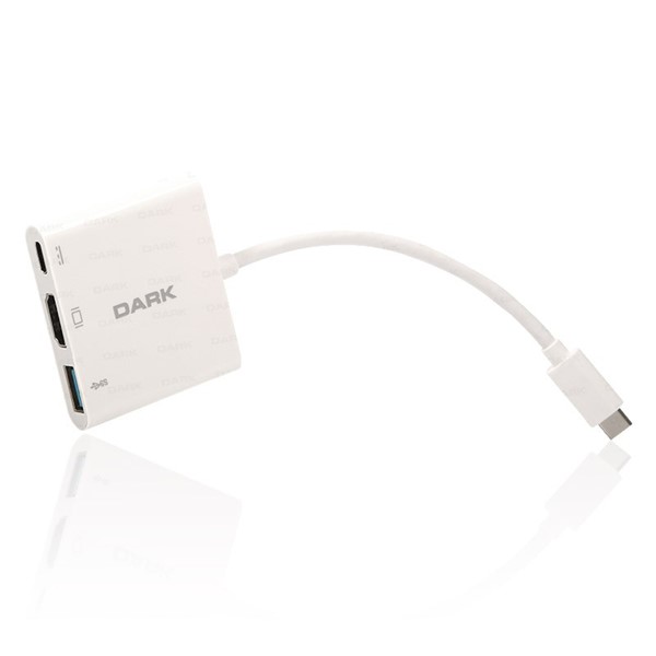 resimler/genel/DARK DK-AC-U31X32 TYPE-C - HDMI_USB 3.0 Çevirici Adaptör Beyaz