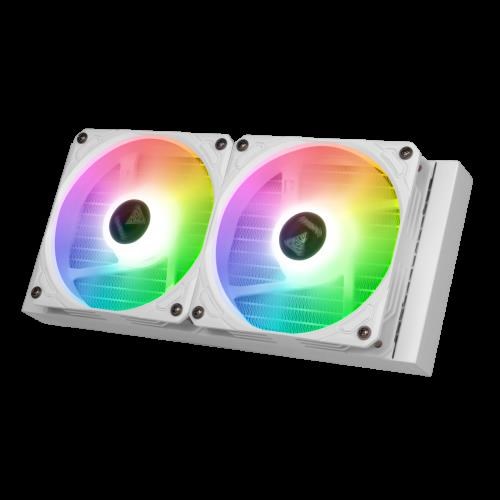 resimler/genel/GAMDIAS 240MM CHIONE M3-240W RGB AM5-1700 SIVI SOĞUTMALI İŞLEMCİ FANI BEYAZ