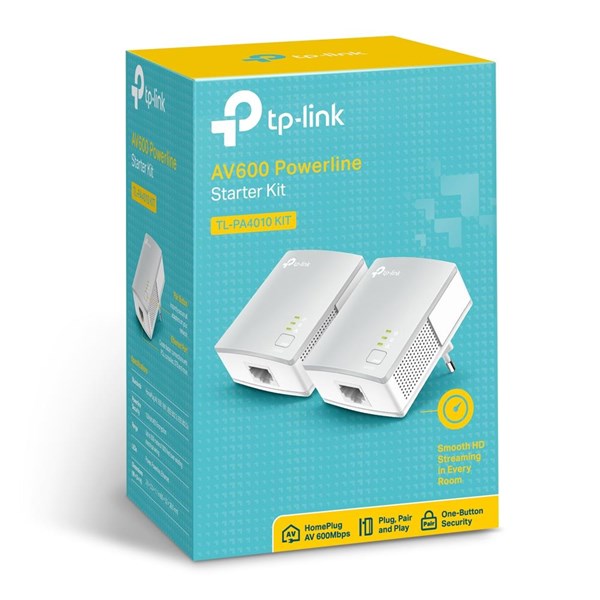 resimler/genel/TP-LINK TL-PA4010KIT 500mbps AV600 EV Ofis Tipi PowerLine Ağ Adaptörü 2-li paket