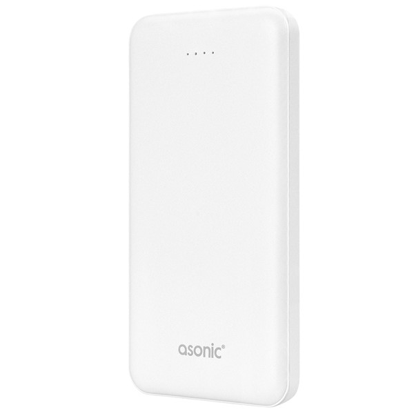 resimler/genel/Asonic AS-P10 10000mAh 2*USB Output Powerbank Beyaz Taşınabilir Pil Şarj Cihazı